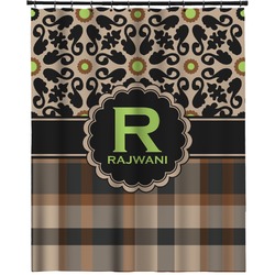 Moroccan Mosaic & Plaid Extra Long Shower Curtain - 70"x84" (Personalized)