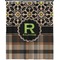 Moroccan Mosaic & Plaid Shower Curtain 70x90