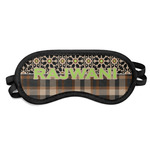 Moroccan Mosaic & Plaid Sleeping Eye Mask (Personalized)