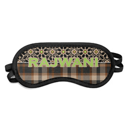 Moroccan Mosaic & Plaid Sleeping Eye Mask - Small (Personalized)