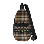 Moroccan Mosaic & Plaid Sling Bag (Personalized)