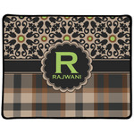 Moroccan Mosaic & Plaid Large Gaming Mouse Pad - 12.5" x 10" (Personalized)