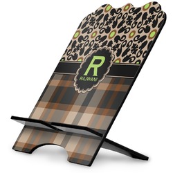 Moroccan Mosaic & Plaid Stylized Tablet Stand (Personalized)