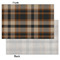 Moroccan Mosaic & Plaid Tissue Paper - Heavyweight - Small - Front & Back