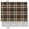 Moroccan Mosaic & Plaid Tissue Paper - Lightweight - Large - Front & Back