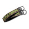 Moroccan Mosaic & Plaid Webbing Keychain FOBs - Size Comparison