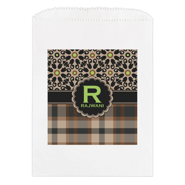 Custom Moroccan Mosaic & Plaid Treat Bag (Personalized)