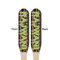 Moroccan Mosaic & Plaid Wooden Food Pick - Paddle - Double Sided - Front & Back