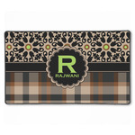 Moroccan Mosaic & Plaid XXL Gaming Mouse Pad - 24" x 14" (Personalized)