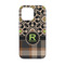 Moroccan Mosaic & Plaid iPhone 13 Mini Case - Back