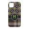 Moroccan Mosaic & Plaid iPhone 14 Case - Back