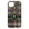 Moroccan Mosaic & Plaid iPhone 14 Plus Case - Back