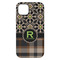 Moroccan Mosaic & Plaid iPhone 14 Plus Tough Case - Back