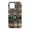 Moroccan Mosaic & Plaid iPhone 15 Tough Case - Back