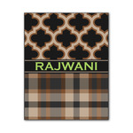 Moroccan & Plaid Wood Print - 11x14 (Personalized)