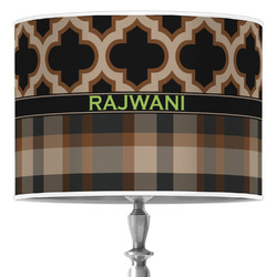 Moroccan & Plaid Drum Lamp Shade (Personalized)