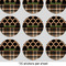 Moroccan & Plaid 2" Multipurpose Round Labels - Sheet