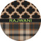 Moroccan & Plaid 2" Multipurpose Round Labels - Single Sticker