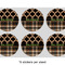 Moroccan & Plaid 3" Multipurpose Round Labels - Sheet