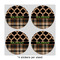 Moroccan & Plaid 4" Multipurpose Round Labels - Sheet