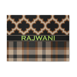 Moroccan & Plaid 5' x 7' Indoor Area Rug (Personalized)