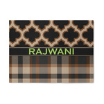 Moroccan & Plaid 5' x 7' Patio Rug (Personalized)