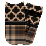 Moroccan & Plaid Adult Ankle Socks