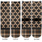 Moroccan & Plaid Adult Crew Socks - Double Pair - Front and Back - Apvl