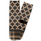 Moroccan & Plaid Adult Crew Socks - Single Pair - Front and Back