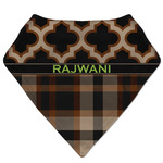 Moroccan & Plaid Bandana Bib (Personalized)