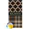 Moroccan & Plaid Beach Towel w/ Beach Ball