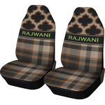 Moroccan & Plaid Car Seat Covers (Set of Two) (Personalized)