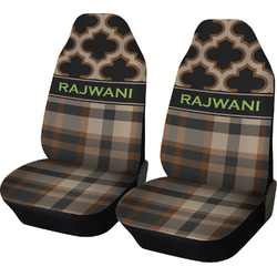 Moroccan & Plaid Car Seat Covers (Set of Two) (Personalized)