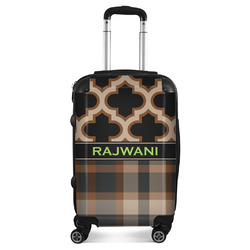 Moroccan & Plaid Suitcase (Personalized)