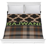 Moroccan & Plaid Comforter - Full / Queen (Personalized)