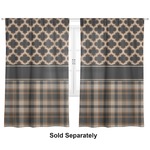 Moroccan & Plaid Curtain Panel - Custom Size