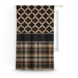 Moroccan & Plaid Curtain Panel - Custom Size