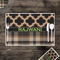 Moroccan & Plaid Disposable Paper Placemat - In Context