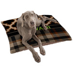 Moroccan & Plaid Dog Bed - Large w/ Name or Text