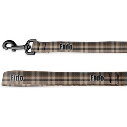 Moroccan & Plaid Dog Leash - 6 ft (Personalized)