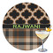 Moroccan & Plaid Drink Topper - XLarge - Single with Drink