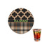 Moroccan & Plaid Drink Topper - XSmall - Single with Drink