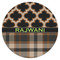 Moroccan & Plaid Drink Topper - XSmall - Single