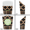 Moroccan & Plaid French Fry Favor Box - Front & Back View