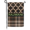 Moroccan & Plaid Garden Flag & Garden Pole