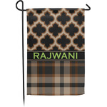 Moroccan & Plaid Garden Flag (Personalized)