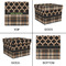 Moroccan & Plaid Gift Boxes with Lid - Canvas Wrapped - X-Large - Approval