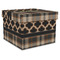 Moroccan & Plaid Gift Boxes with Lid - Canvas Wrapped - X-Large - Front/Main