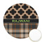 Moroccan & Plaid Icing Circle - Medium - Front