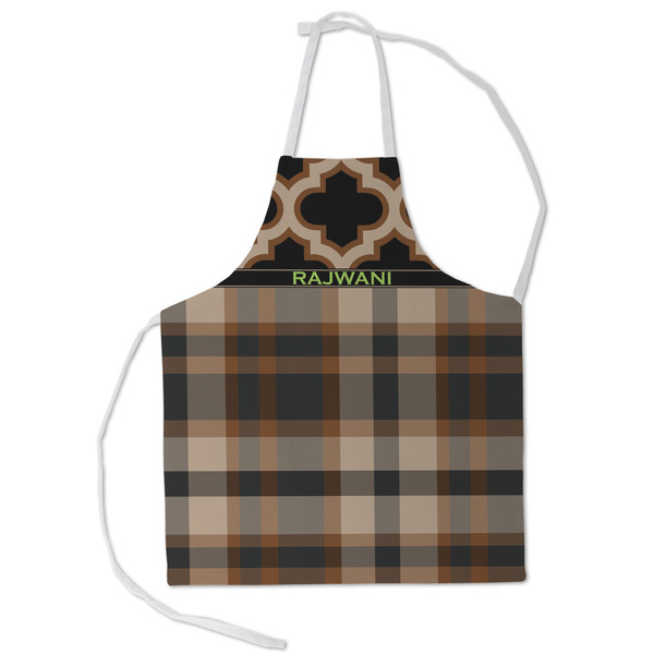 Custom Moroccan & Plaid Kid's Apron - Small (Personalized)